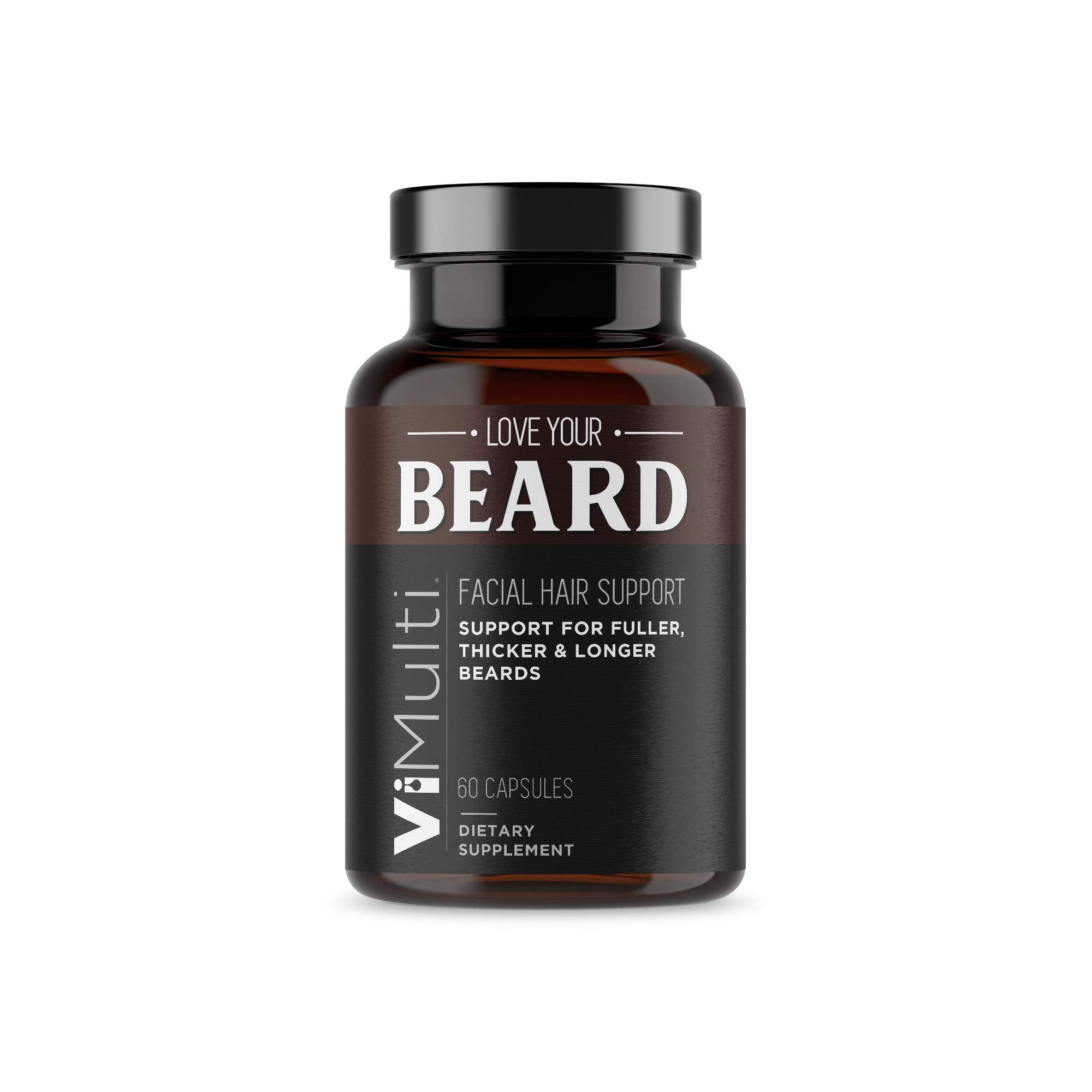 Vimulti Beard Growth and Hair Loss Treatment Proven To Support Facial Hair Growth and Hair Loss Supplement. Beard Growth Products Promote Hair Growth Fast. Works with Beard Oil and Beard Conditioner