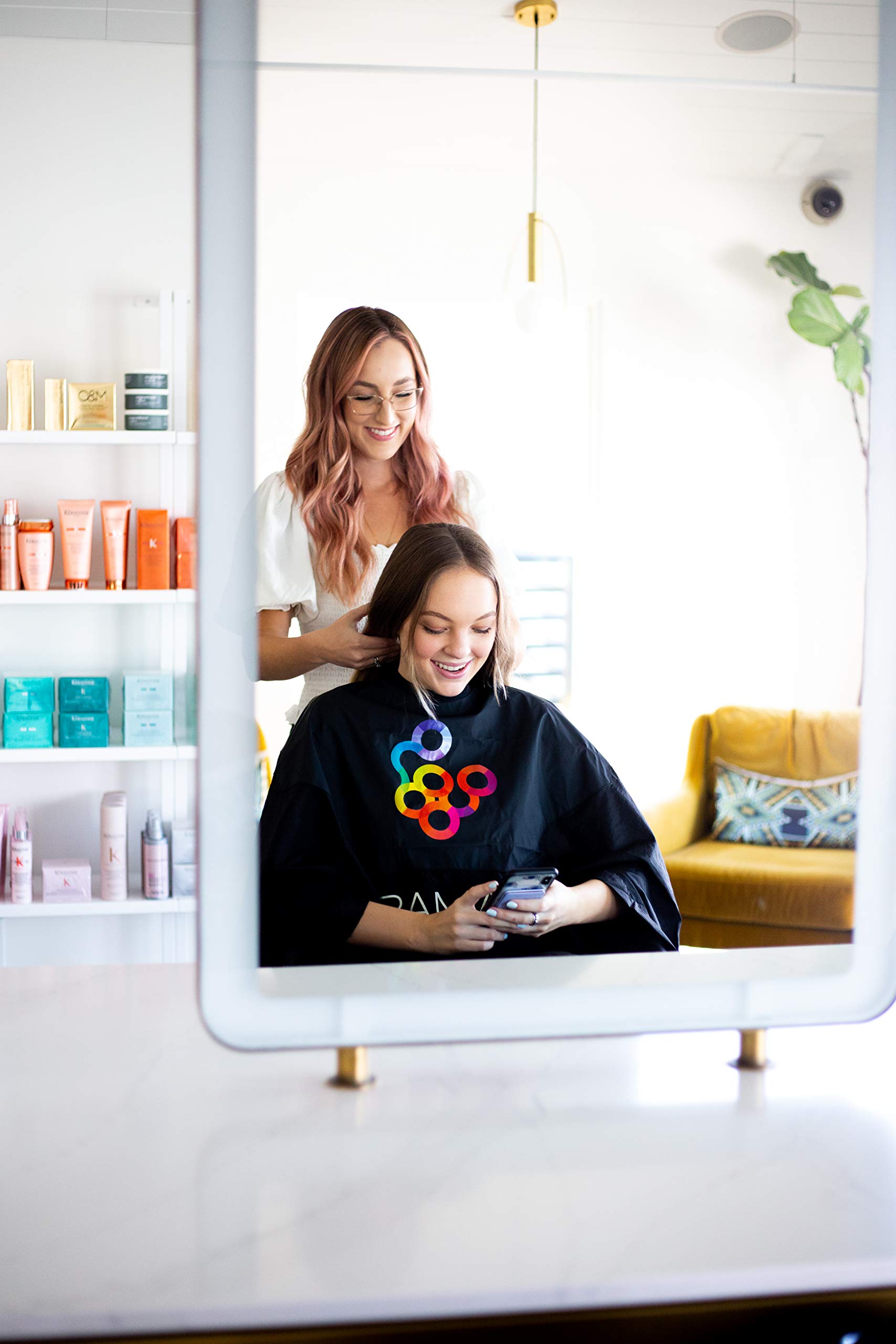 Framar Color Cover - Salon Cape With Rubberized Chest and Neckline, Hair Cape for Hair Dye, Hair Color, Cosmetology Supplies and Hair Coloring