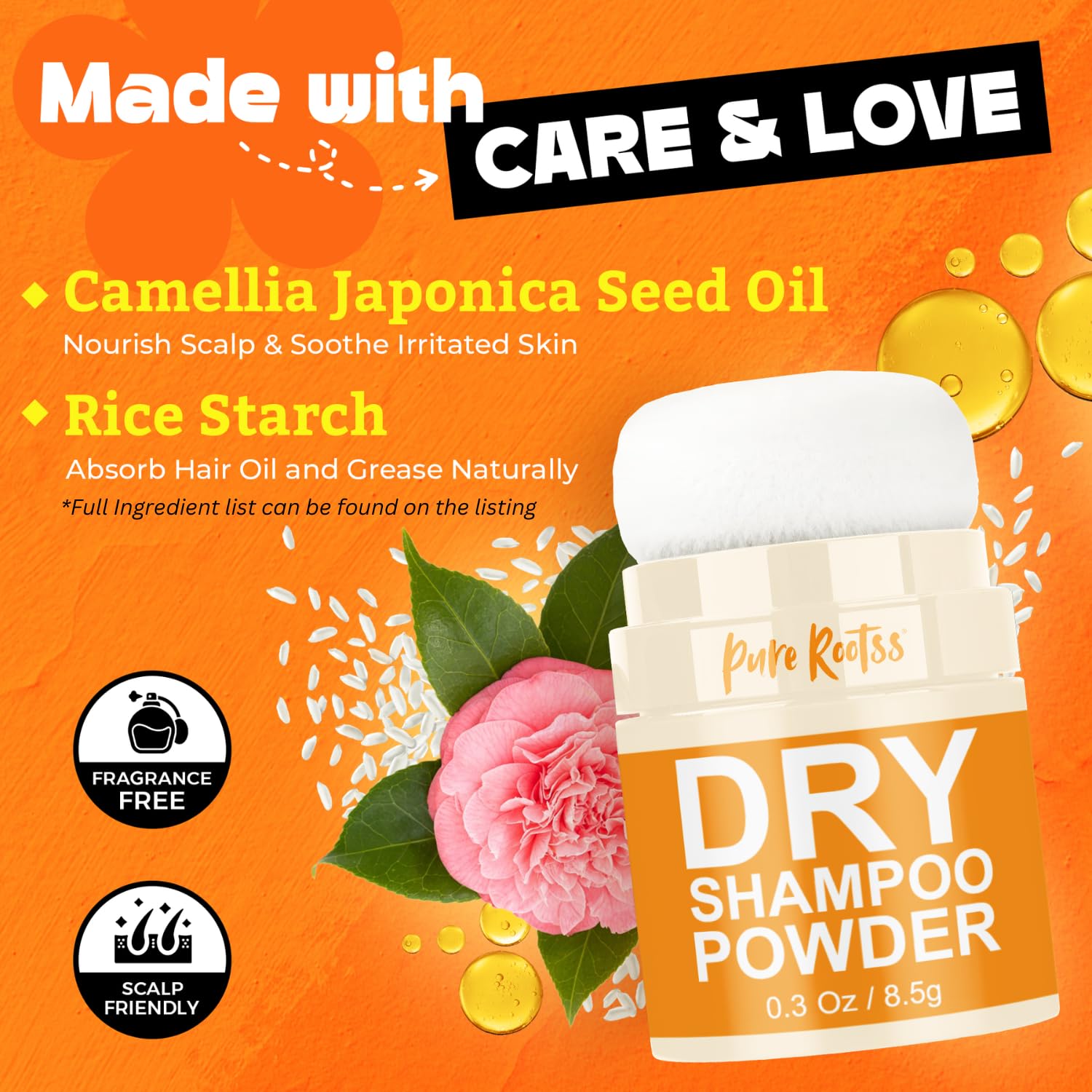 PureRootss Dry Shampoo Powder and Refill X2, Unscented, Non Aerosol, For Dark and Blonde Hair, Hair Volumizing, Mattifying Root, Travel Hair Styling Powder & Fuller Looking Refreshing