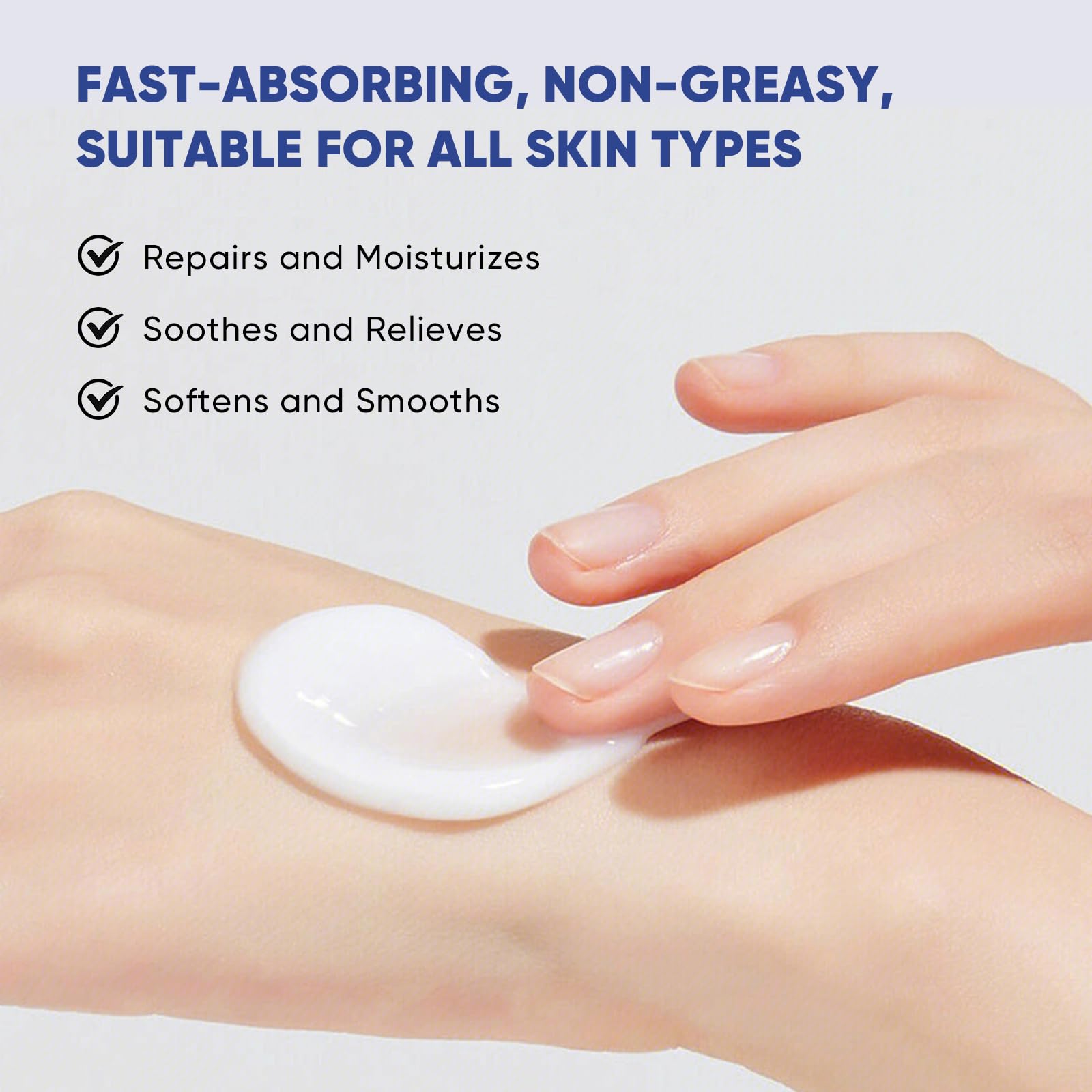 VREKEF Urea Cream 40 Percent for Feet Maximum Strength, Urea Cream 40% Plus Salicylic Acid 2%, Foot & Hand Cream for Dry Cracked