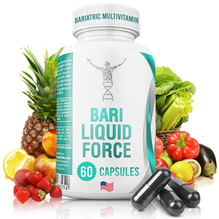 Universal Body Labs Bariatric Multivitamin with Iron Bariatric Multivitamin: Enhanced Absorption, 42 Super Fruits and Vegetables for Antioxidant Boost, Liquid Gel Capsules, Bariatric Must Haves