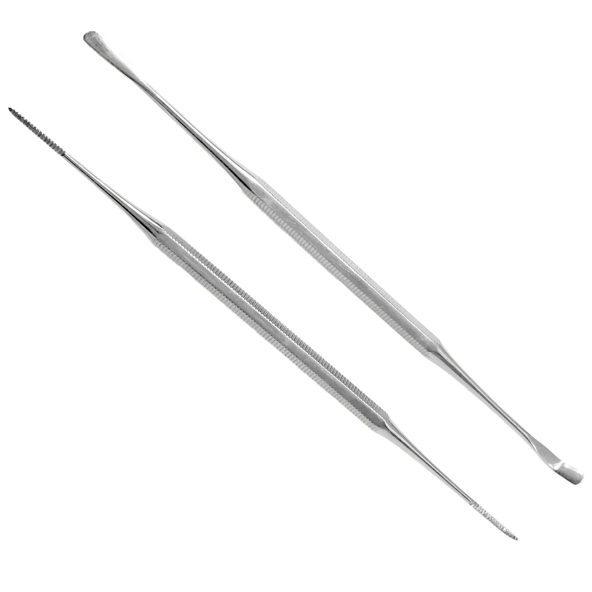 Kohm KP-7100 Ingrown Toenail Tool Kit, File & Lifter Set - Professional Grade, Stainless Steel, Ingrown Toe Nail Pedicure Tools, Podiatry Tools Blacks File and Under Nail Cleaner