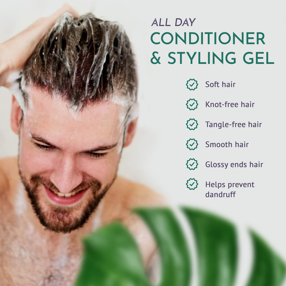 100% Natural Organic Hair Conditioner and Styling Gel...