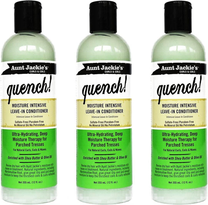 Aunt Jackies Quench Moisture Intensive Conditioner 12oz (3 Pack)