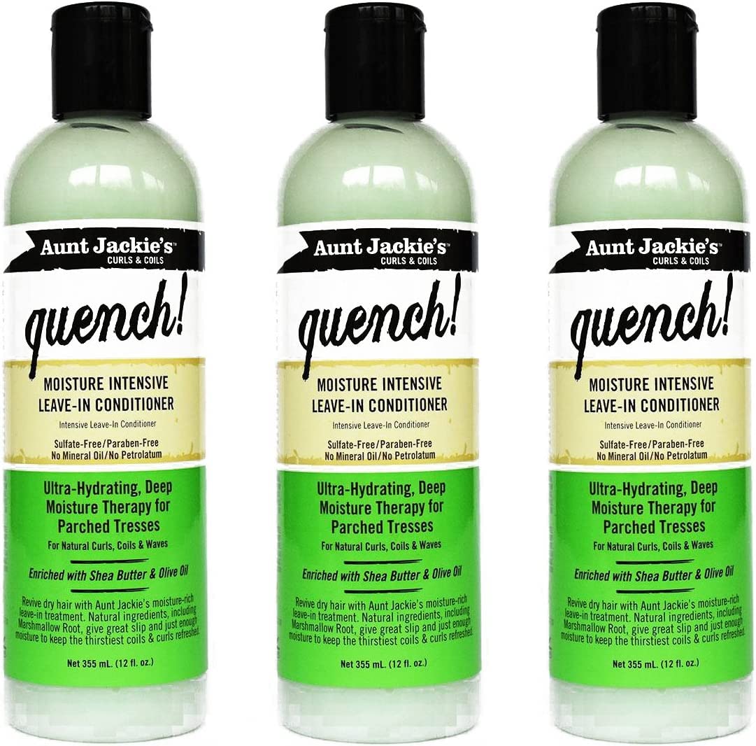 Aunt Jackies Quench Moisture Intensive Conditioner 12oz (3 Pack)