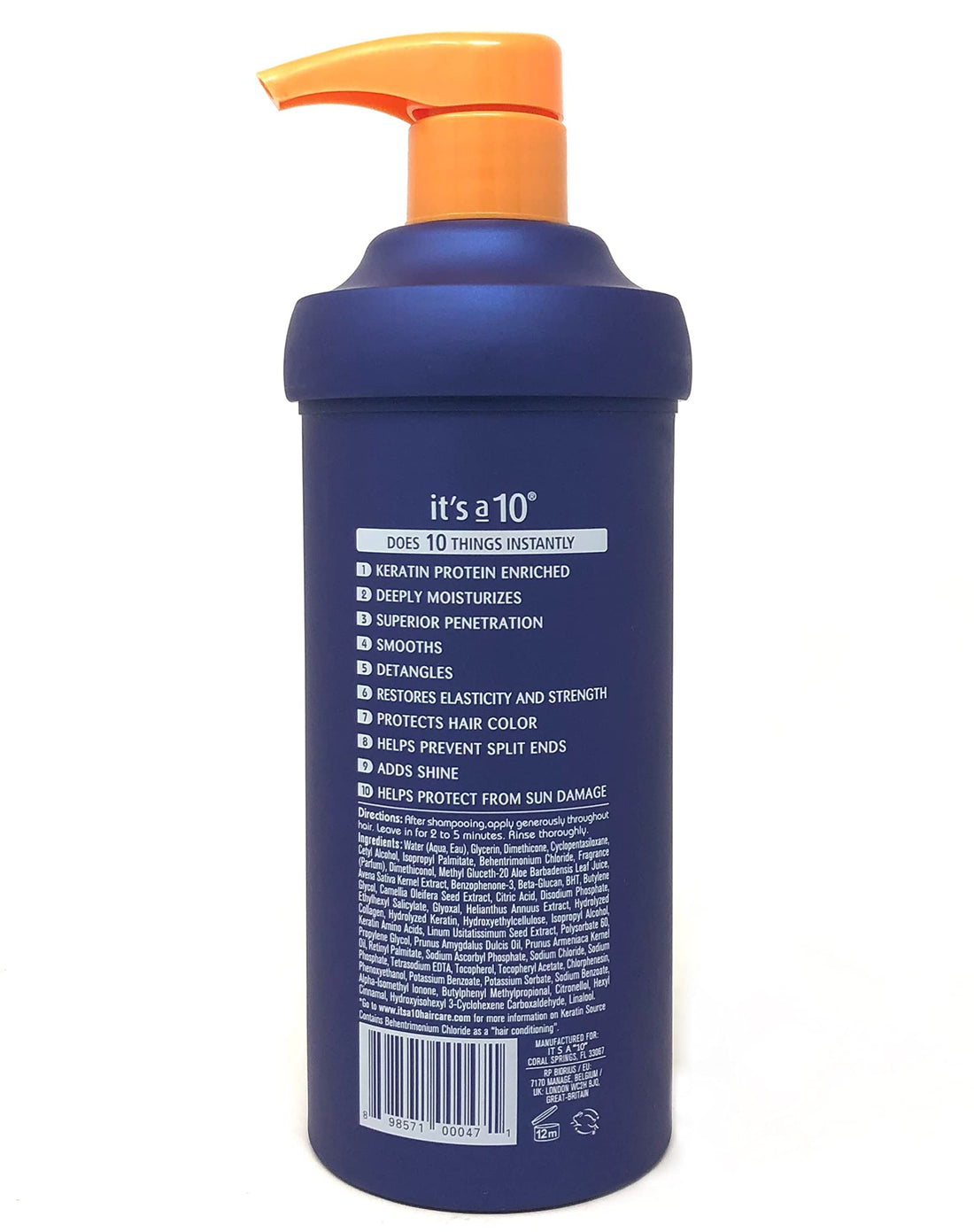 it`s a 10 miracle deep conditioner plus keratin 17.5 oz