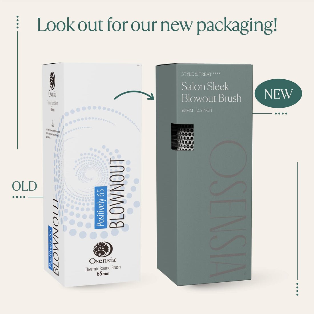 Round hair dryer brush - Ceramic ionic lightweight hair brushes (2.5 inch)