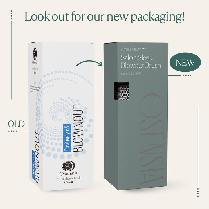 Round hair dryer brush - Ceramic ionic lightweight hair brushes (2.5 inch)