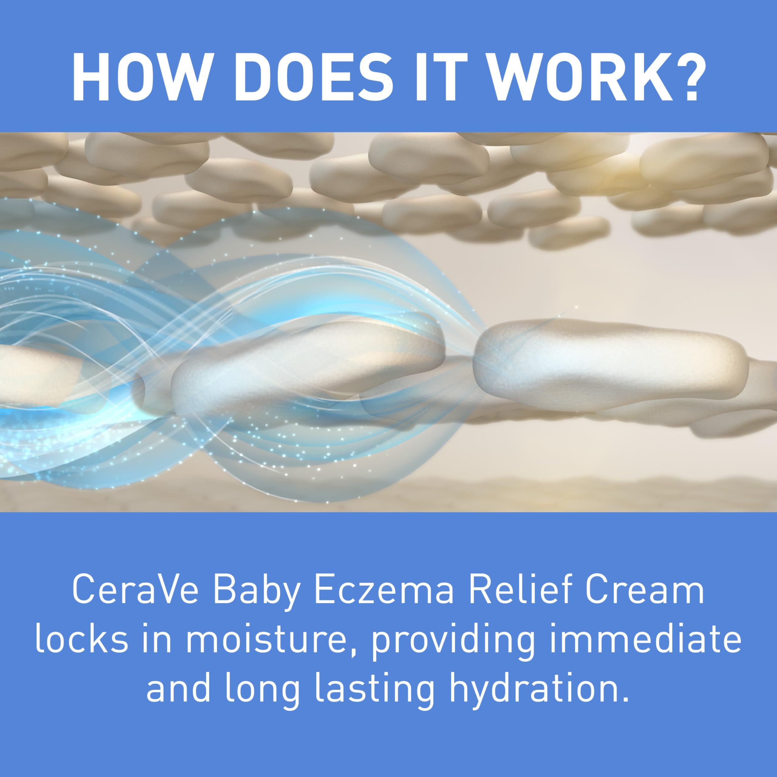 CeraVe Baby Eczema Relief Cream, 1% Colloidal Oatmeal Cream With Vitamin E & Ceramides, Soothes & Calms Itchy Skin, Developed With Pediatric Dermatologist, Fragrance Free, 5oz