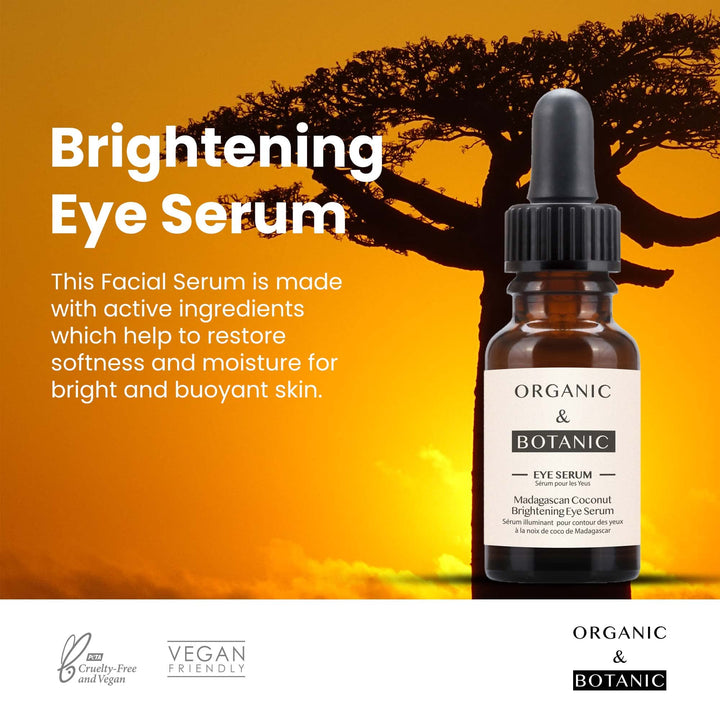 Organic & Botanic Madagascan Coconut Brightening Eye Serum, 72 Gram