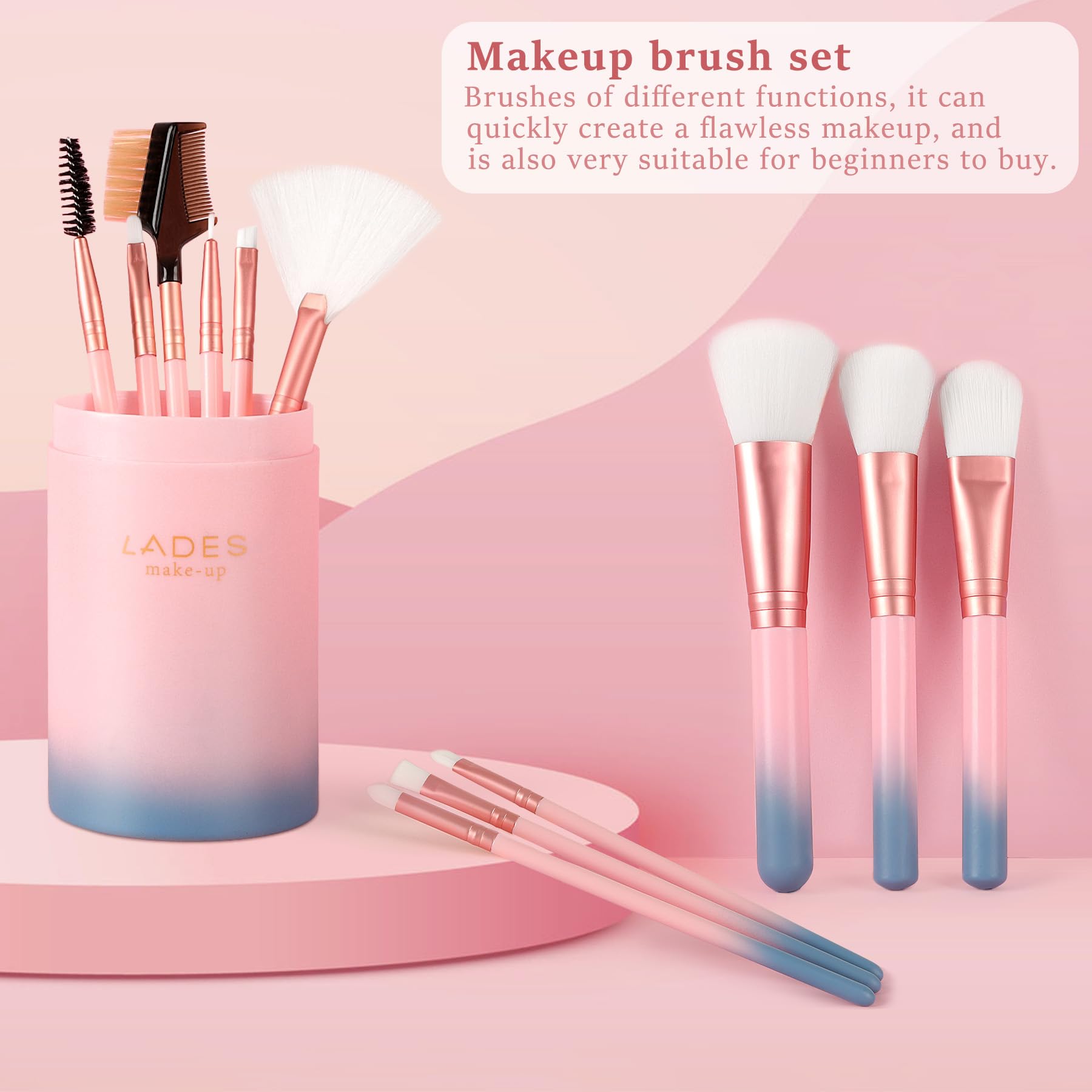 Oval Brushes,Face Makeup Brushes Oval Makeup Brush Set