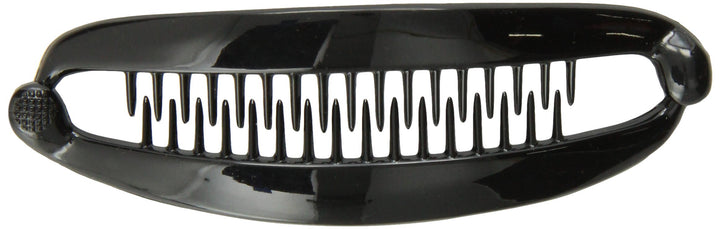 Caravan French Black Banana Clip With Ball Closure