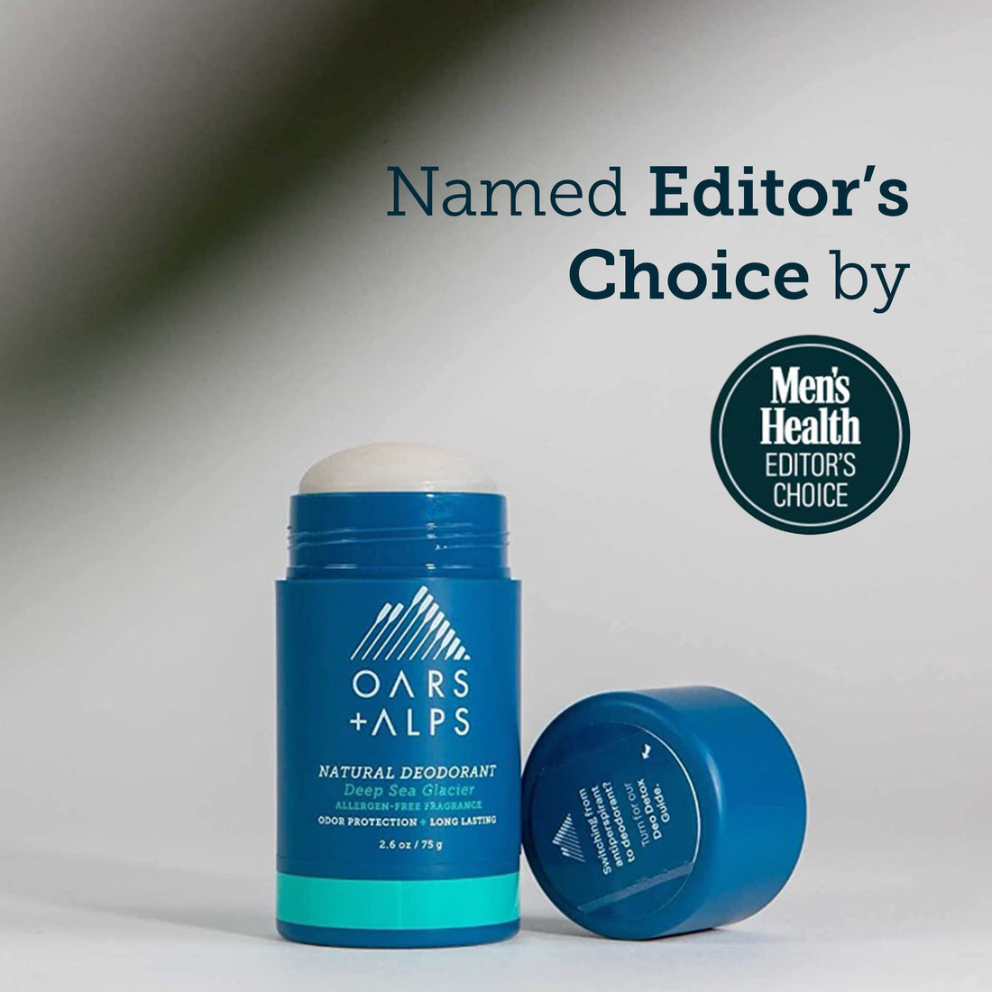 Oars + Alps Natural Deodorant , Allergen-Free Fragrance, Aluminum-Free, Alcohol-Free, Fights Odor. 2.6 oz, Deep Sea Glacier Scent