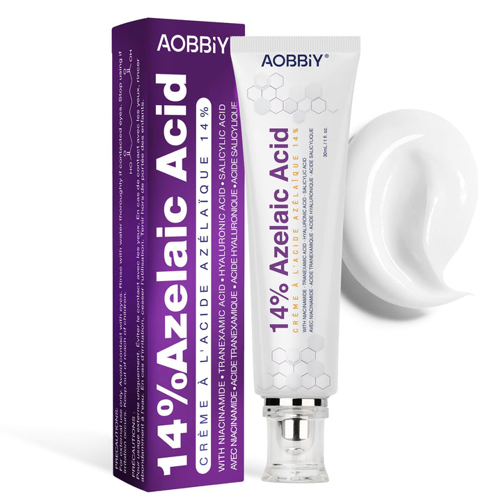 AOBBIY Azelaic Acid Acne Cream: Azelaic Acid For Face - Premium Azelaic Acid Cream - Face Skin and Beauty Care - Azelaic Acid Facial Cream, 1 Oz