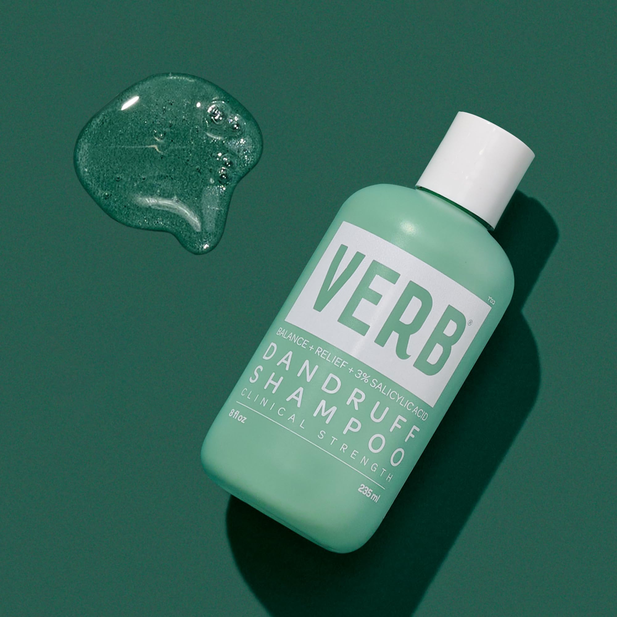VERB® Dandruff Shampoo - for Gentle Cleansing and Clinical Strength Dandruff Relief with 3% Salicylic Acid, 8 oz