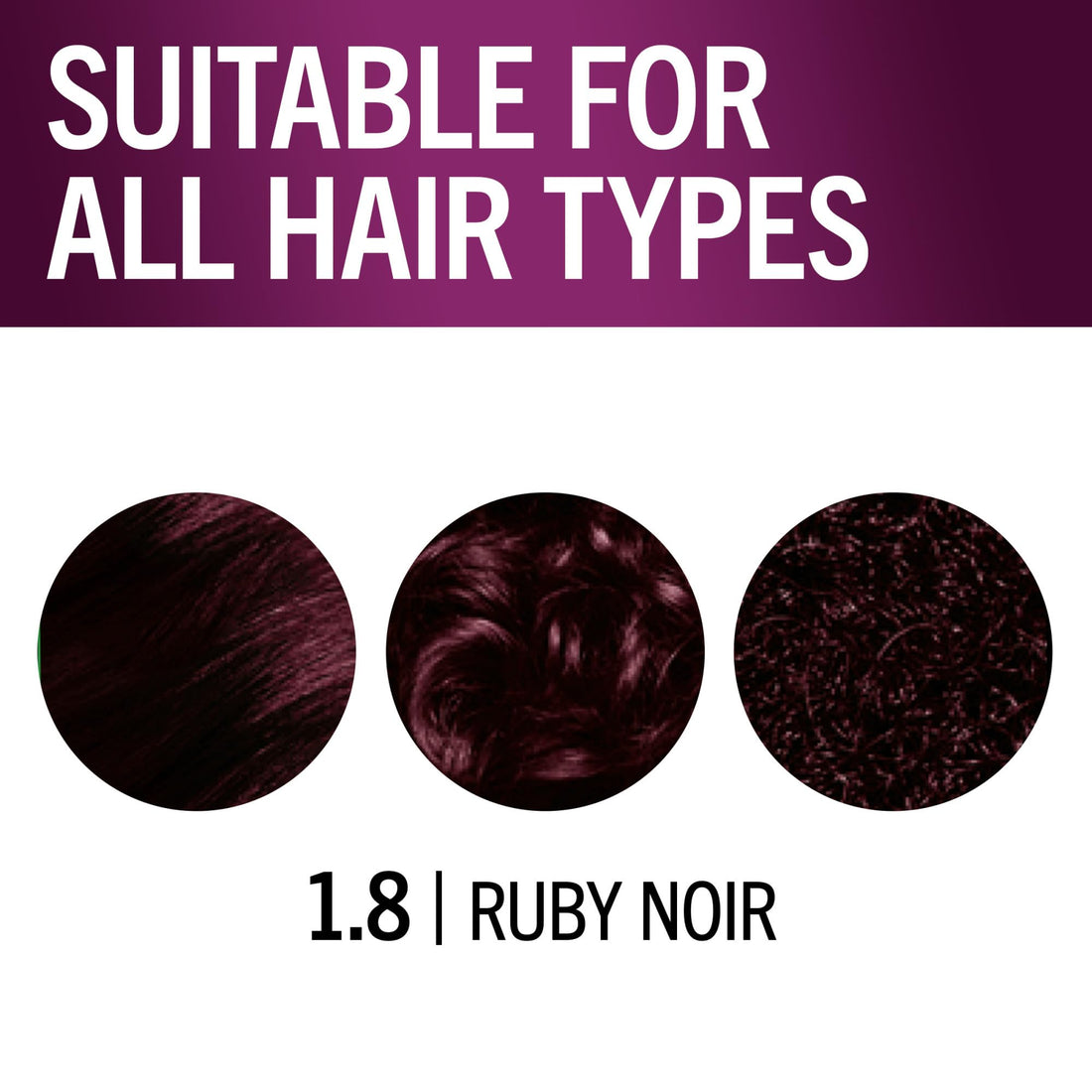 Schwarzkopf Keratin Color Permanent Hair Color, 1.8 Ruby Noir, 1 Application - Professionally Inspired Permanent Hair Dye, for up to 80% Less Breakage vs Untreated Hair and up to 100% Gray Coverage