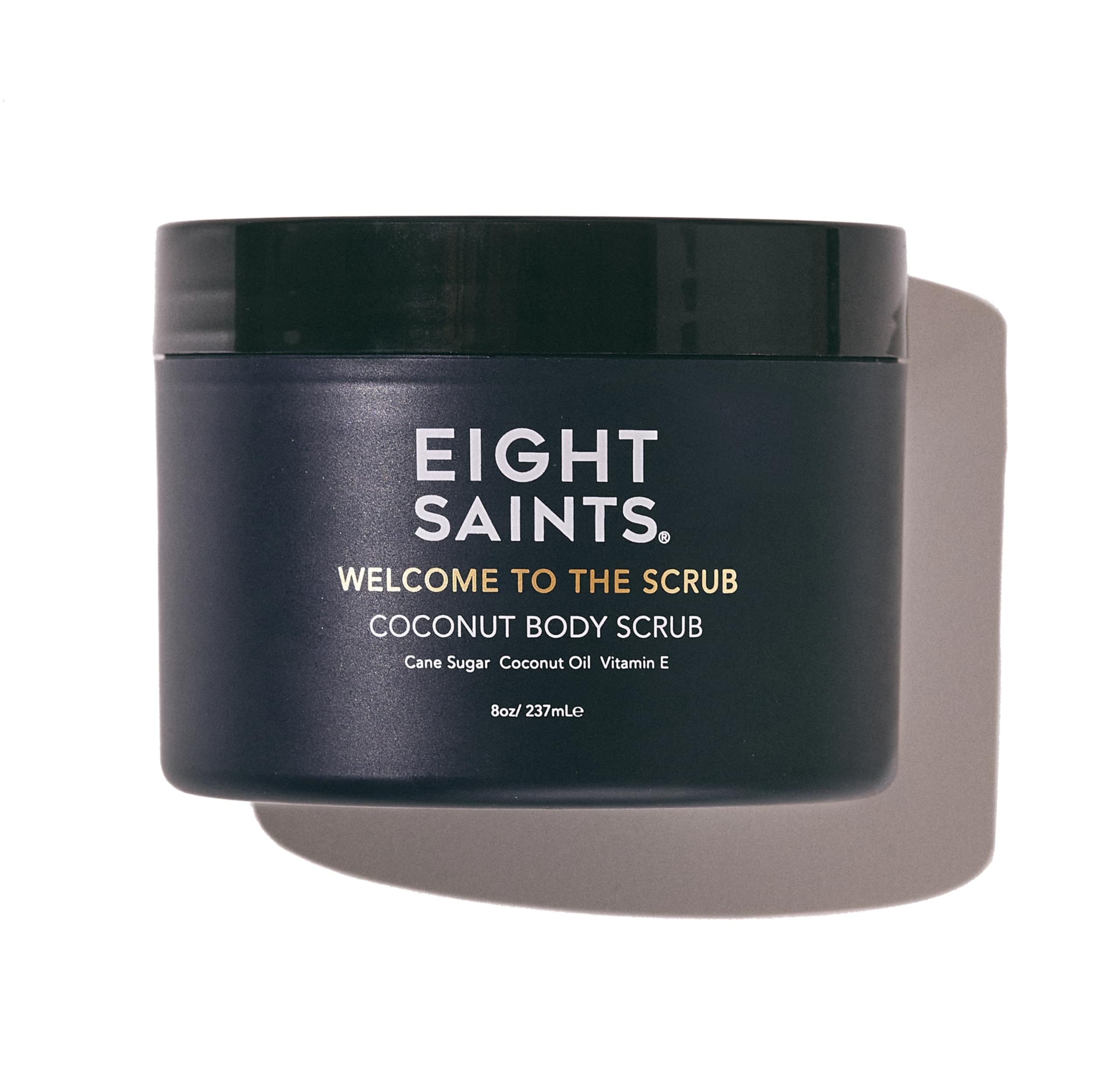 Eight Saints Welcome to the Scrub Coconut Body Scrub, Natural and Organic Exfoliating Sugar Scrub for Acne, Cellulite, Deep Cleansing, Scars, Wrinkles, Exfoliate and Moisturize Skin, 8 Ounces