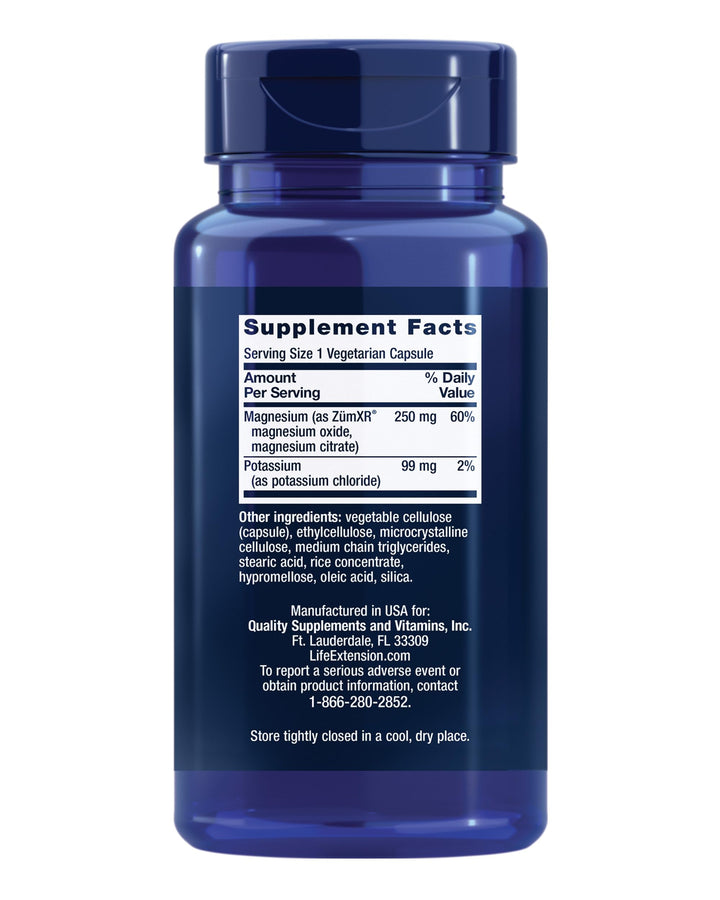 Life Extension Potassium with Extend-Release Magnesium – Heart health supplement for blood pressure support with two essential minerals – Non-GMO, vegetarian, gluten-free – 60 capsules