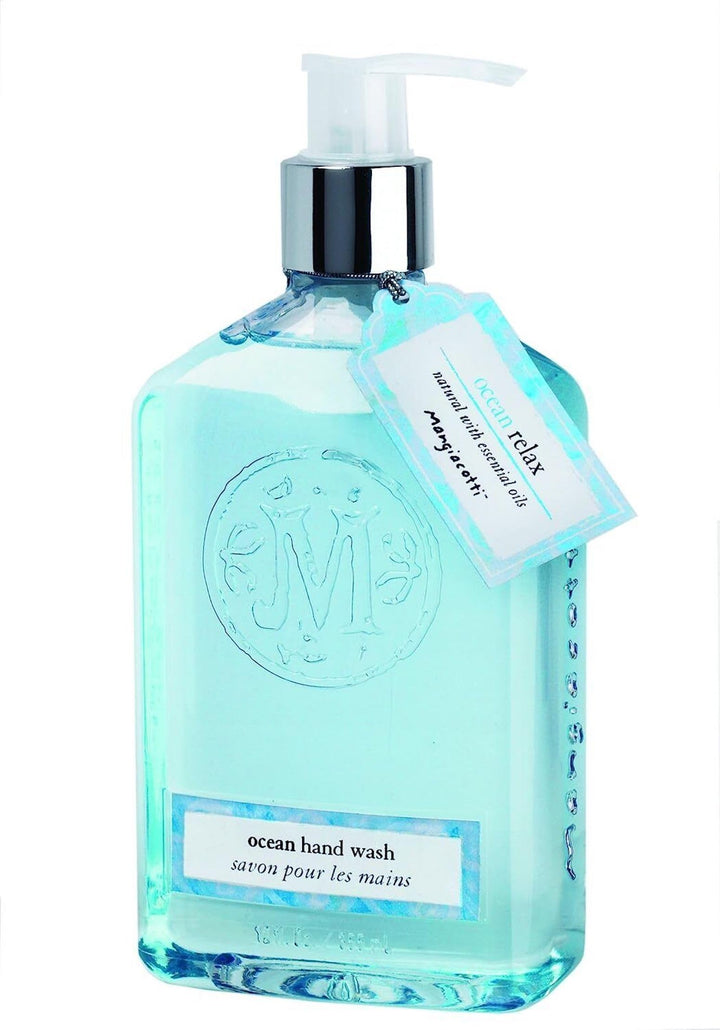 Mangiacotti Liquid Hand Soap Naturally Plant Based Hand-Wash with Vitamin E and Fragrant Essential Oils,12-Ounce, Ocean