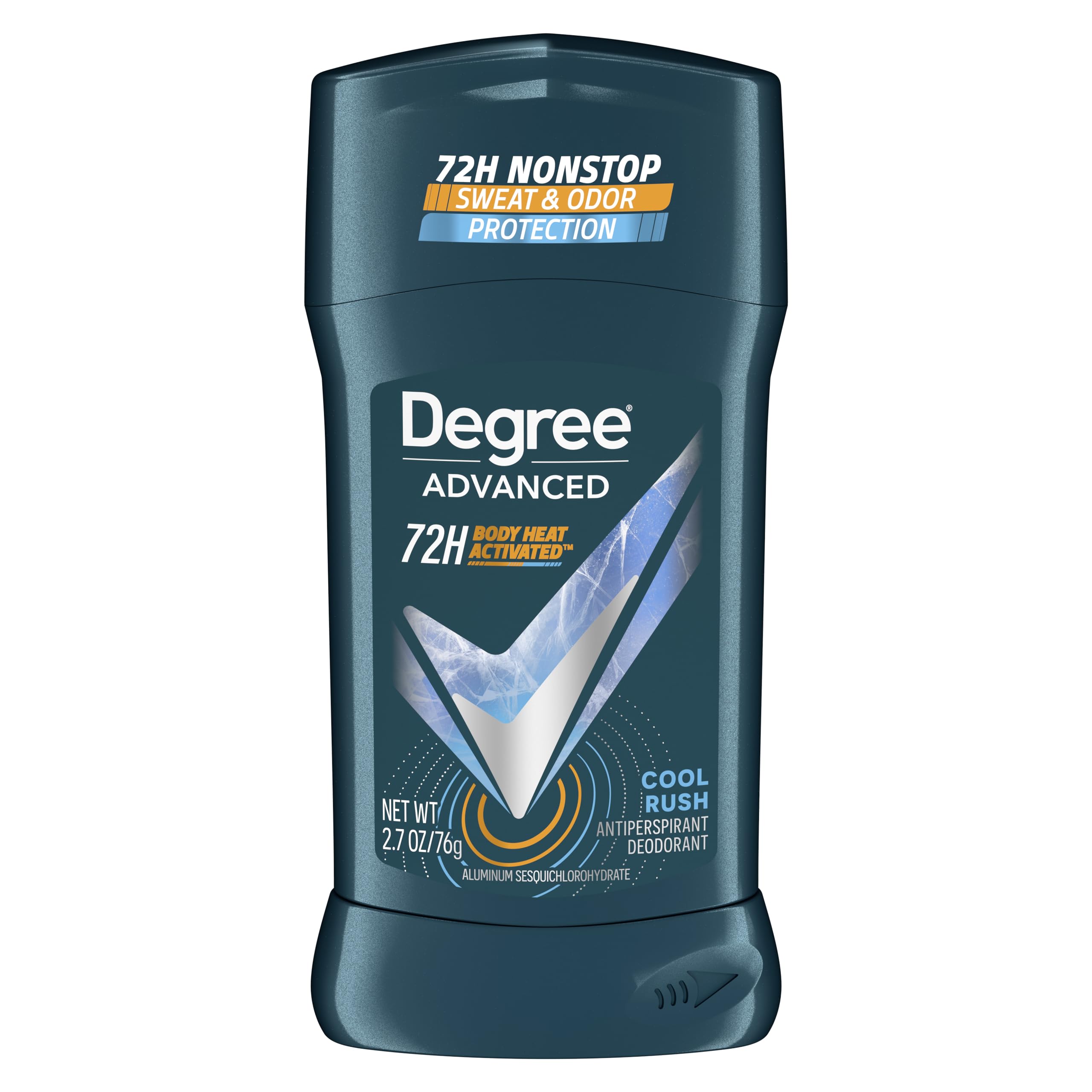 Degree Adrenaline Series Anti-Perspirant and Deodorant Invisible Solid for Men, Cool Rush, 2.7 Ounce (Pack of 12)