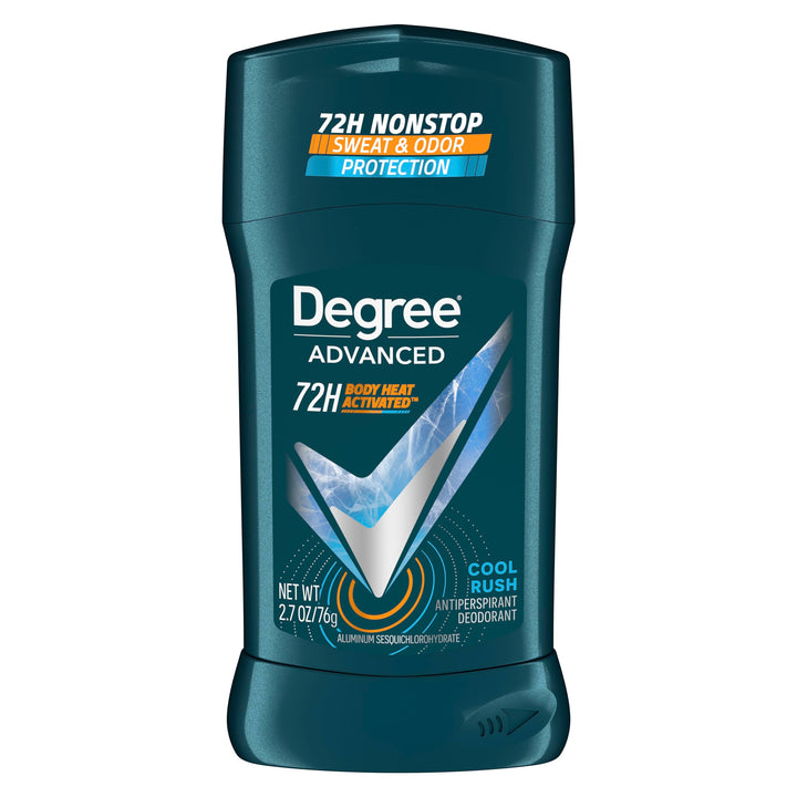 Degree Adrenaline Series Anti-Perspirant and Deodorant Invisible Solid for Men, Cool Rush, 2.7 Ounce (Pack of 12)
