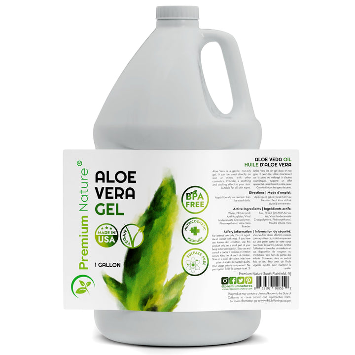 Premium Nature Pure Aloe Vera Gel For Face & Dry Skin, Sunburn Relief, Aloe Vera Gel for Skin Moisturizer Aloe Vera Gel from Aloe Vera Plant Aloe Vera Gel for Hair Aloe Gel 1 Gallon