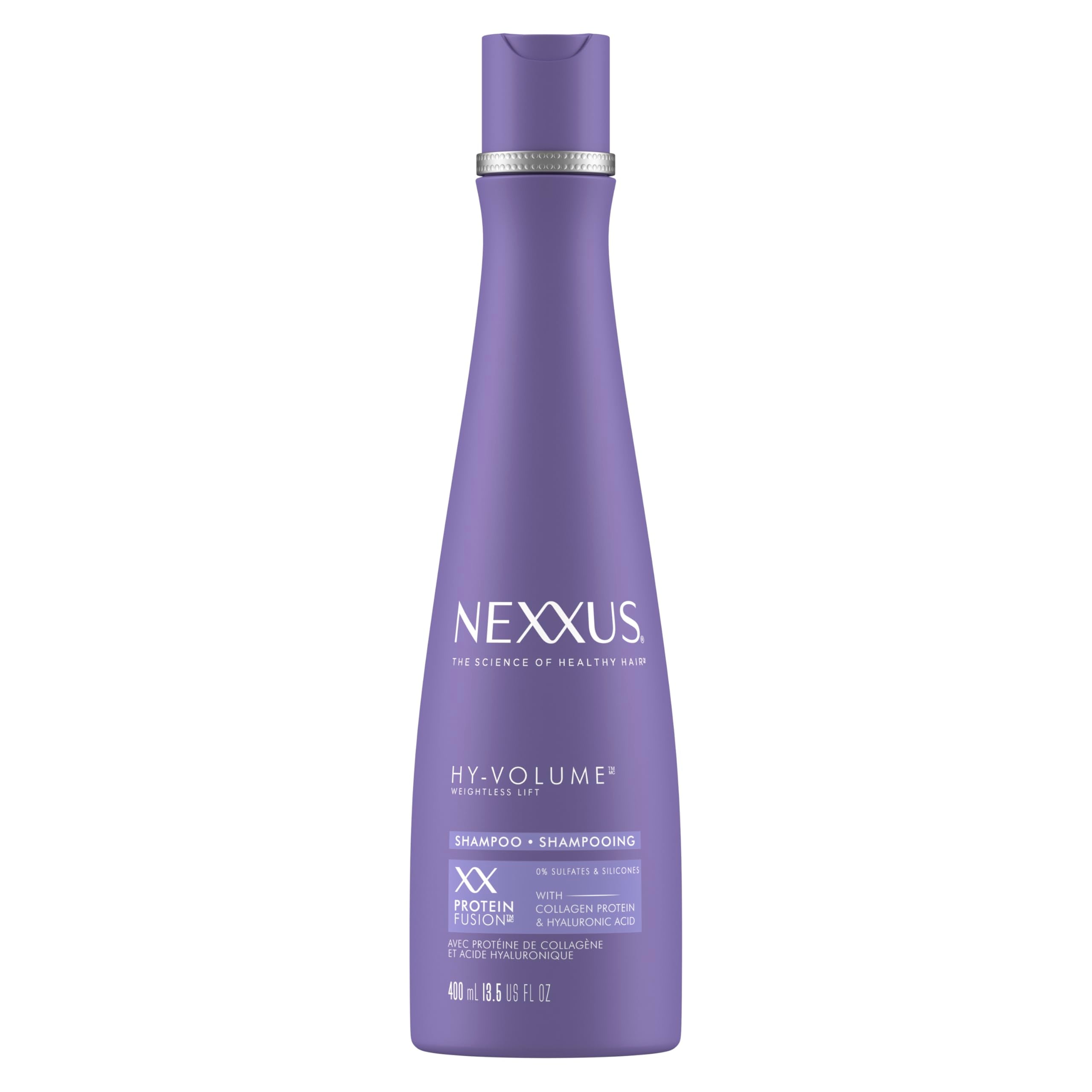 Nexxus Hy-Volume Weightless Lift Shampoo For Flat & Limp Hair Protein Fusion with Collagen Protein & Hyaluronic Acid for 48 Hours of Volume 13.5 Fl Oz