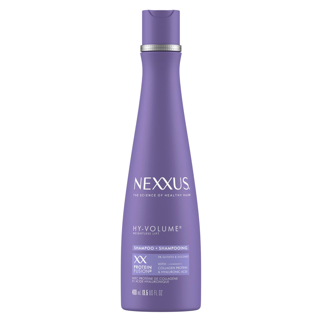 Nexxus Hy-Volume Weightless Lift Shampoo For Flat & Limp Hair Protein Fusion with Collagen Protein & Hyaluronic Acid for 48 Hours of Volume 13.5 Fl Oz