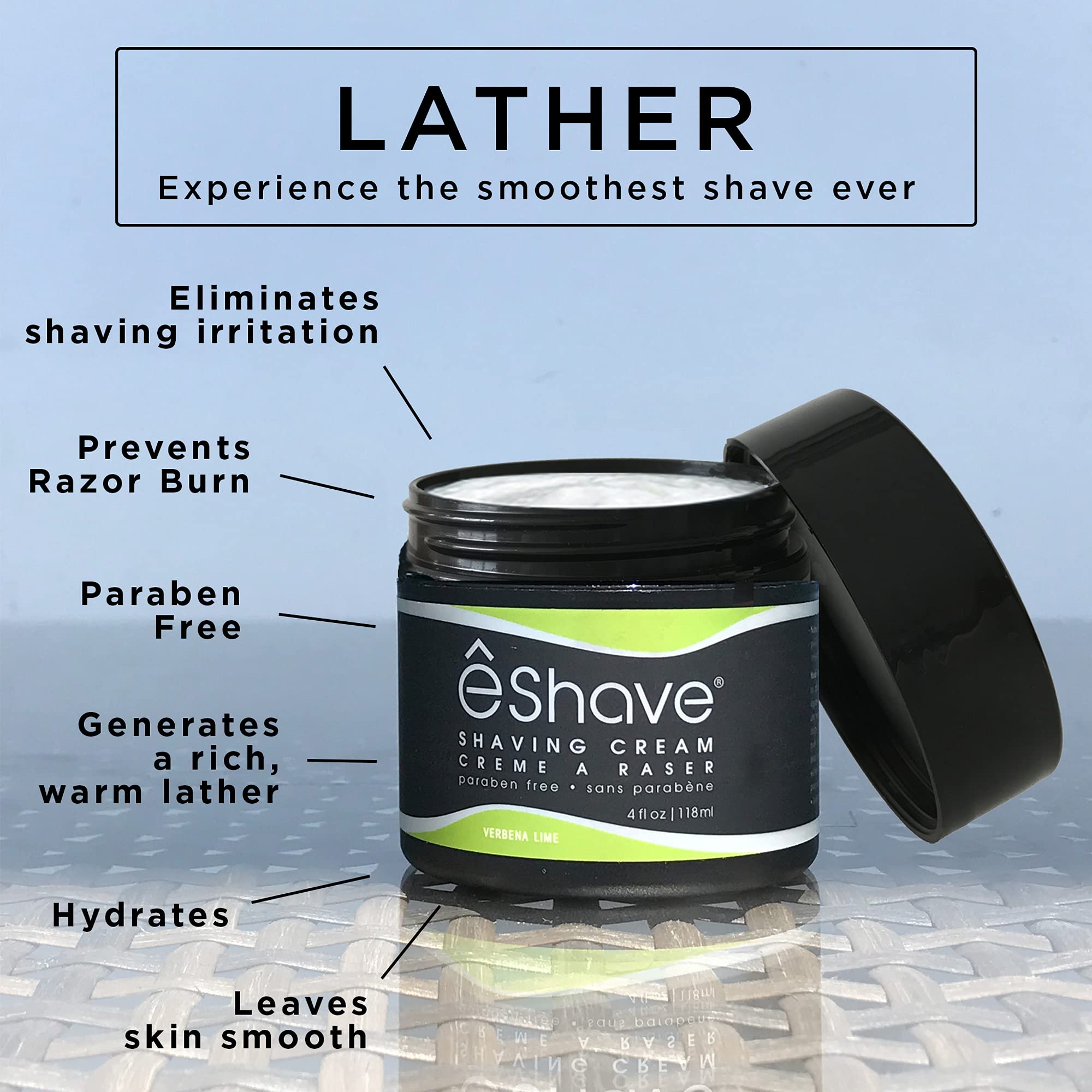 EShave Shave Cream - Verbena Lime 120g/4oz