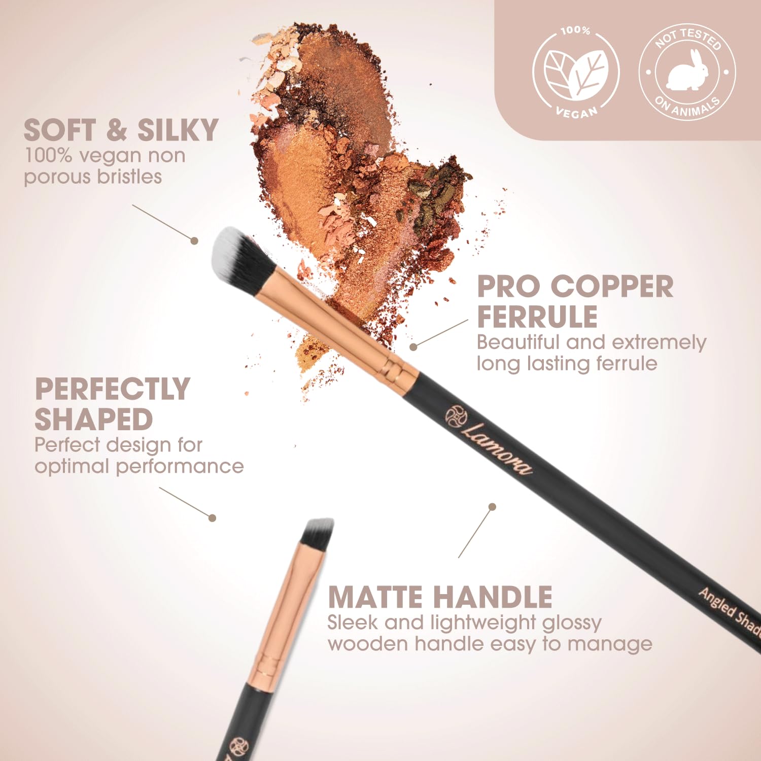 Makeup Eye Brush Set - Eyeshadow Eyeliner Blending - Crease Kit-Best Choice 7 Essential Makeup Brushes - Pencil, Shader, Tapered, Definer, Last Longer, Apply Better Makeup & Make You Look Flawless