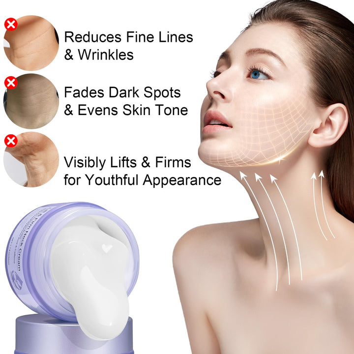 Neck Firming Cream - Anti-Aging Tighten and Lift Neck Cream for Wrinkles Sagging Skin - Neck Tightening Cream Suitable for Neck Face Throat Chest For Women Men 1PACK