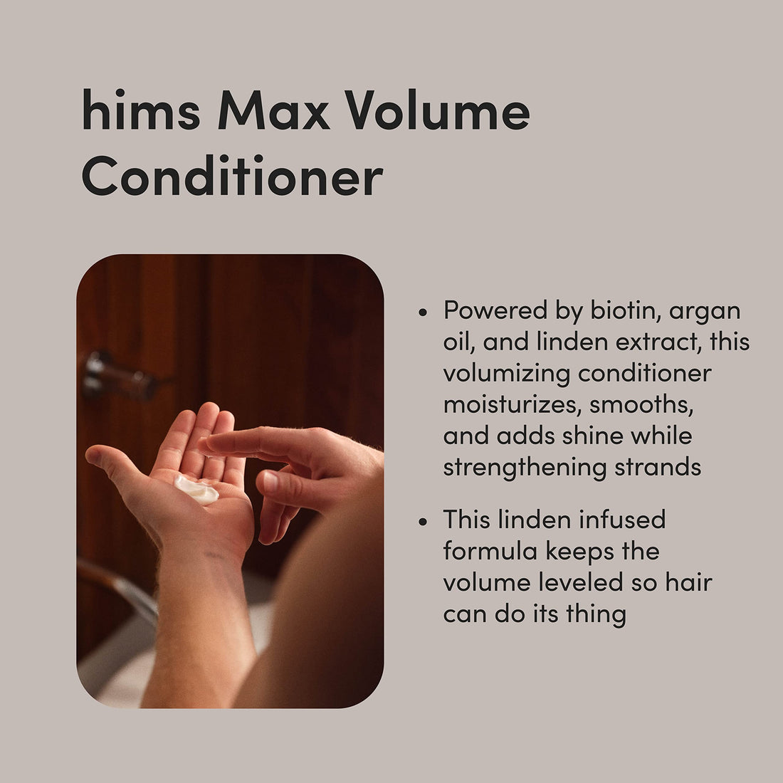 hims Max Volume Conditioner, 2 Pack - Volumizing Conditioner for Men with Biotin - Adds Lightweight Volume, Shine & Bounce - Citrus Spice - 2 x 6.4 fl oz