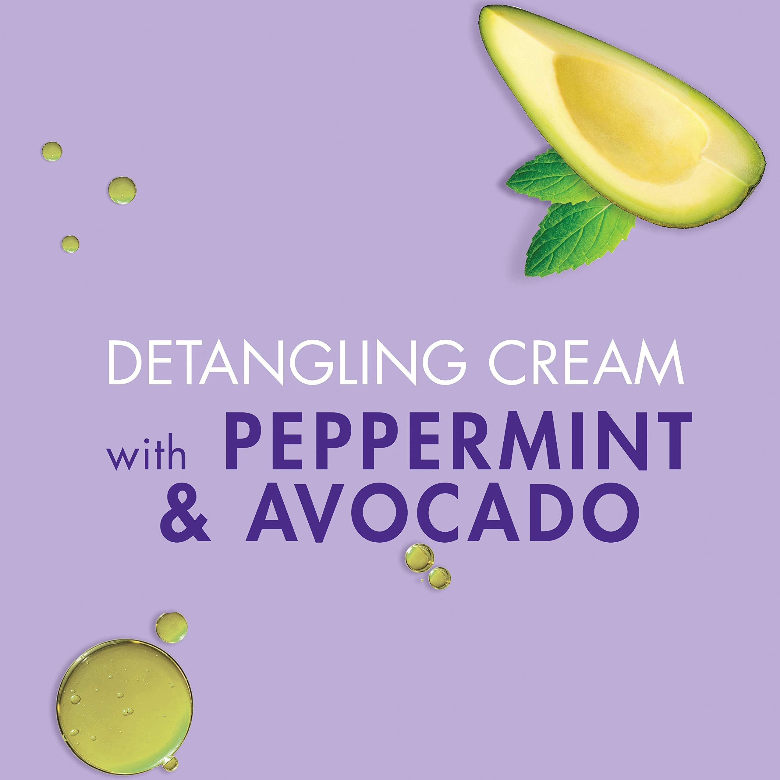 Dark and Lovely For Protective Styles Detangling Cream With Peppermint and Avocado Oil for Braids, Weaves, Wigs and Locs No Dyes, No Mineral Oil, No Petrolatum SoftSheen-Carson 6.8 Fl Oz