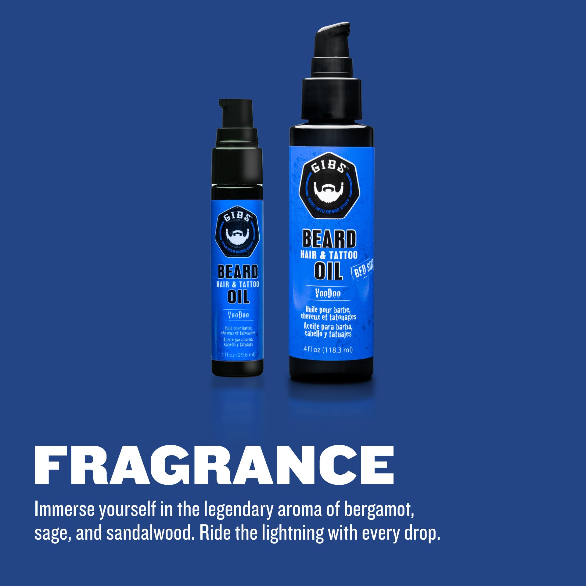 Gibs Beard Oil, Voodoo Prince, Best Beard & Other Hair Oil - All Natural Olive and Argan Oil