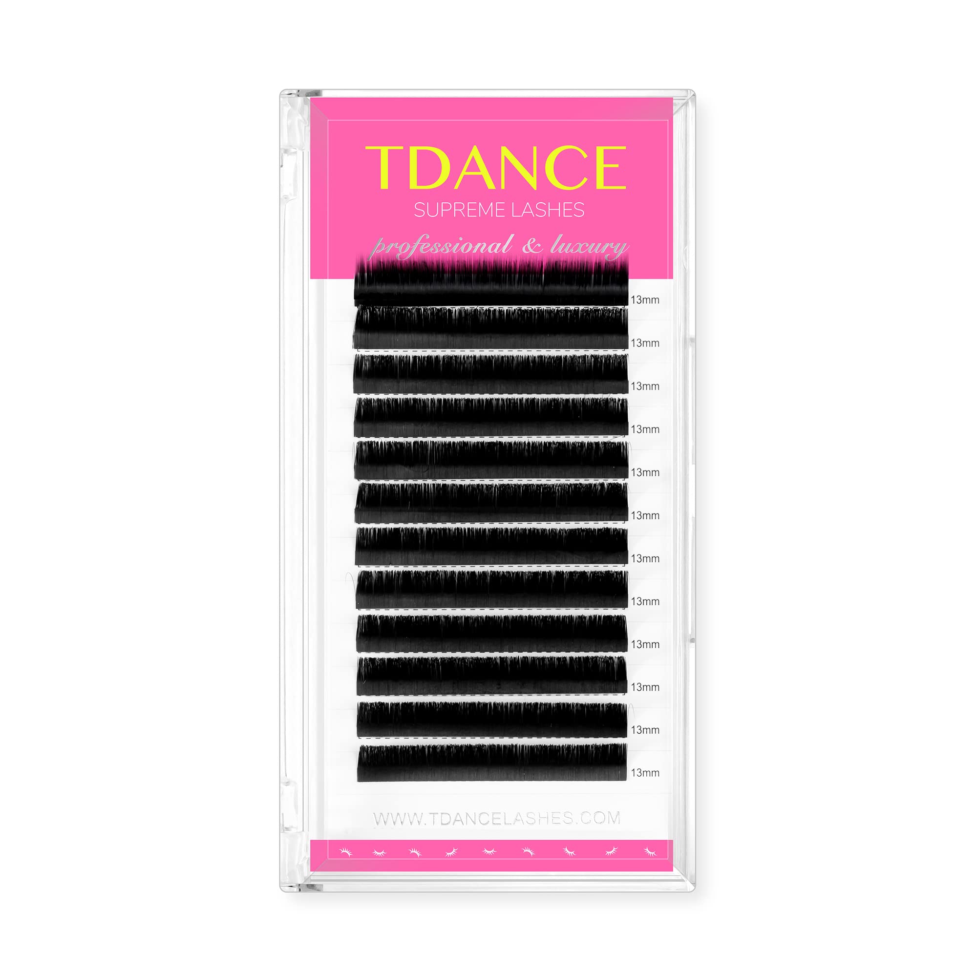 TDance C C 818mm Semi Permanent Individual Eyelash Extensions 0.050.25mm Thickness False Mink Silk Volume Lashes Professional Salon Use(C0.0513mm)