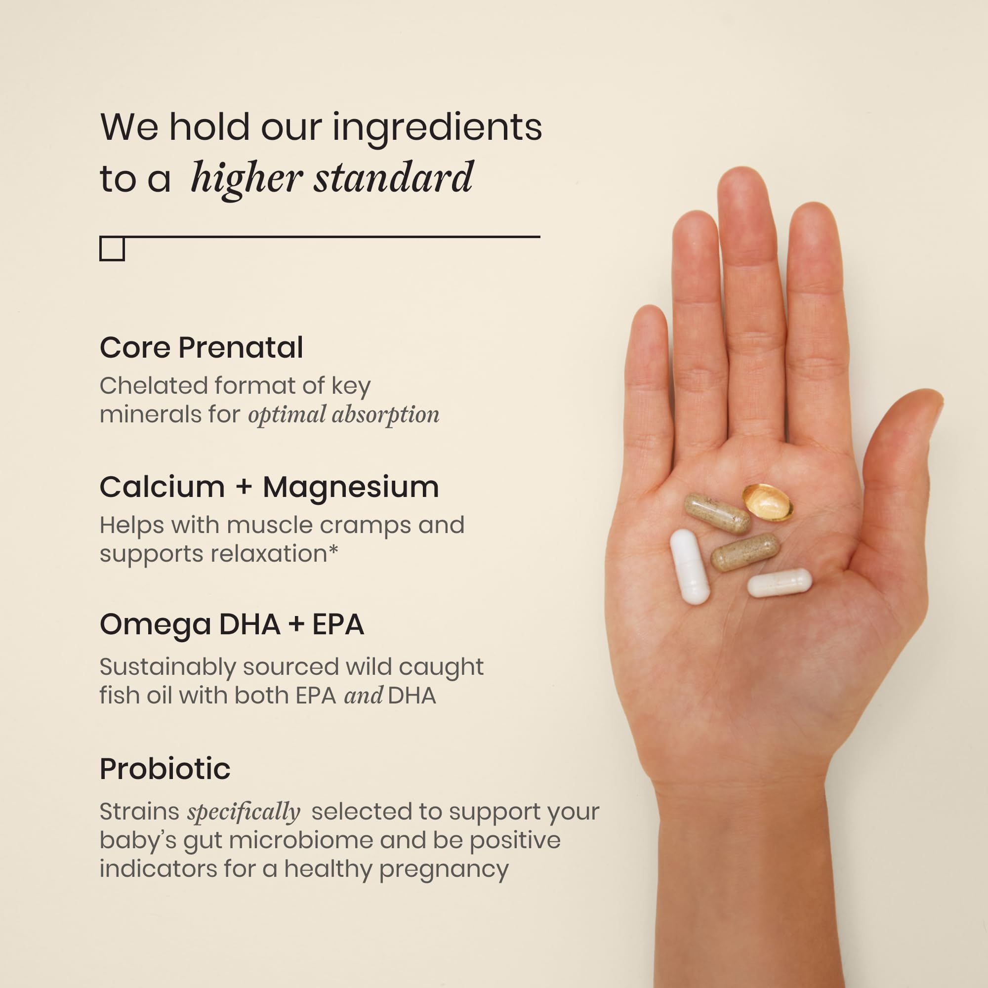 Perelel 3rd Trimester Prenatal Pack - Daily Pregnancy Vitamins - Probiotics, Prenatal Vitamins + Omega 3 DHA Supplements for Women - Soy-Free, Non-GMO Women's Vitamins (30 Pill Packs)