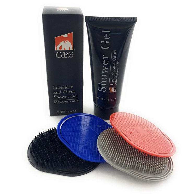 Genco Scalp Pocket Shampoo Brush - 4 Pack - Multi Color