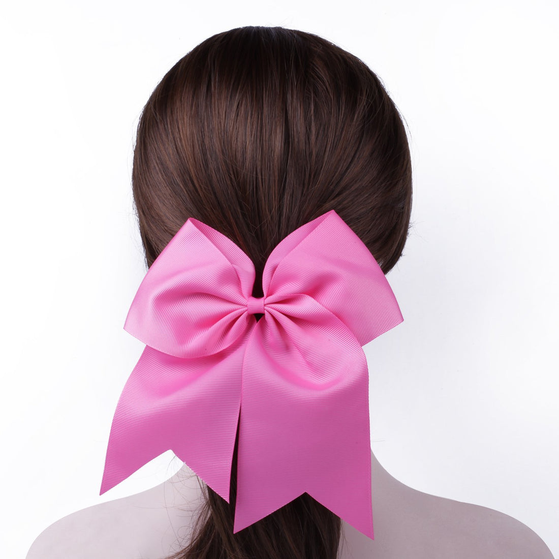 8 Inch Cheerleader Bows Ponytail Holder Cheerleading Bows Hair Tie(Multicolor)