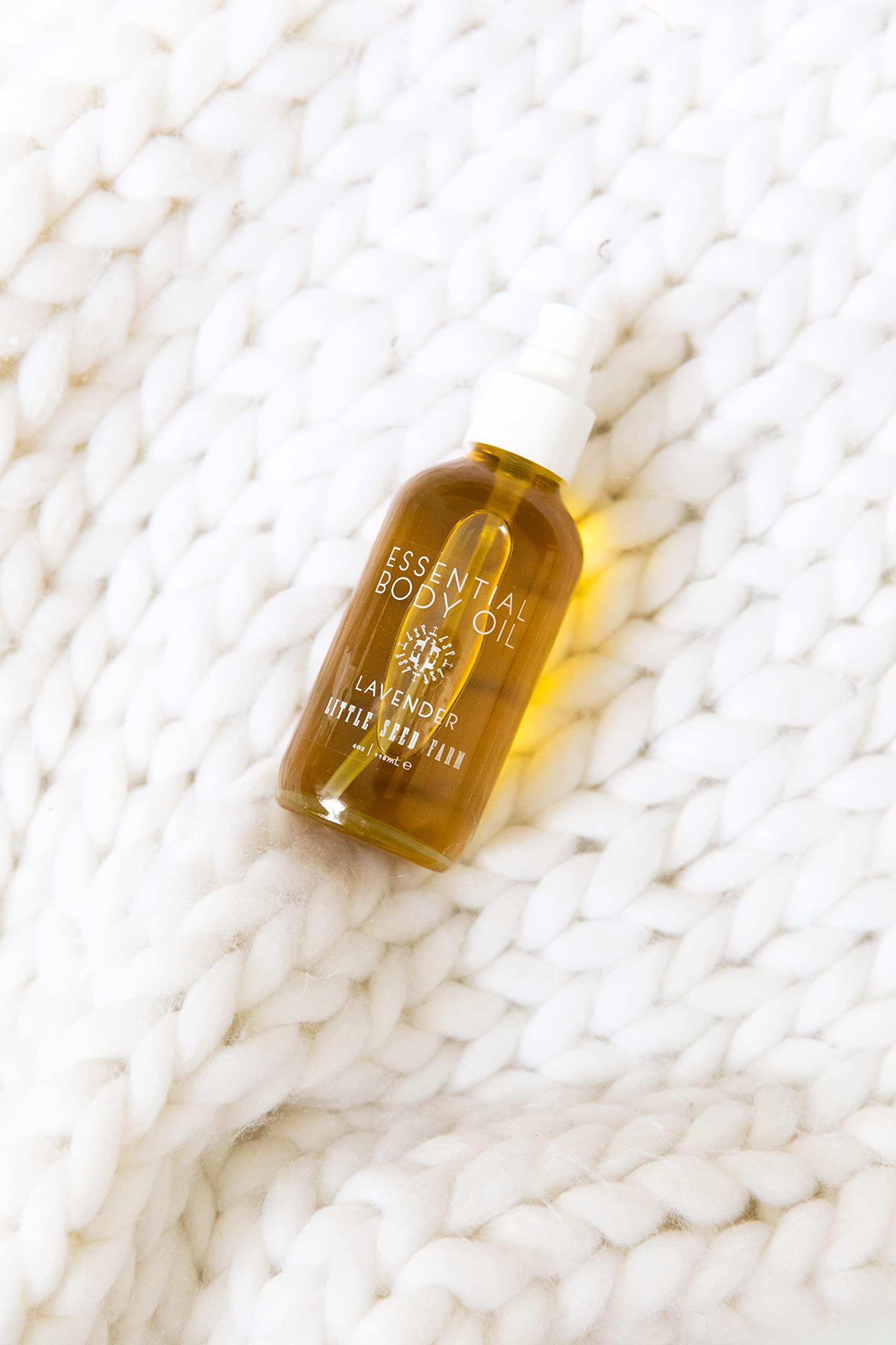 Little Seed Farm Essential Body Oil, Lavender, 4.0 Ounce