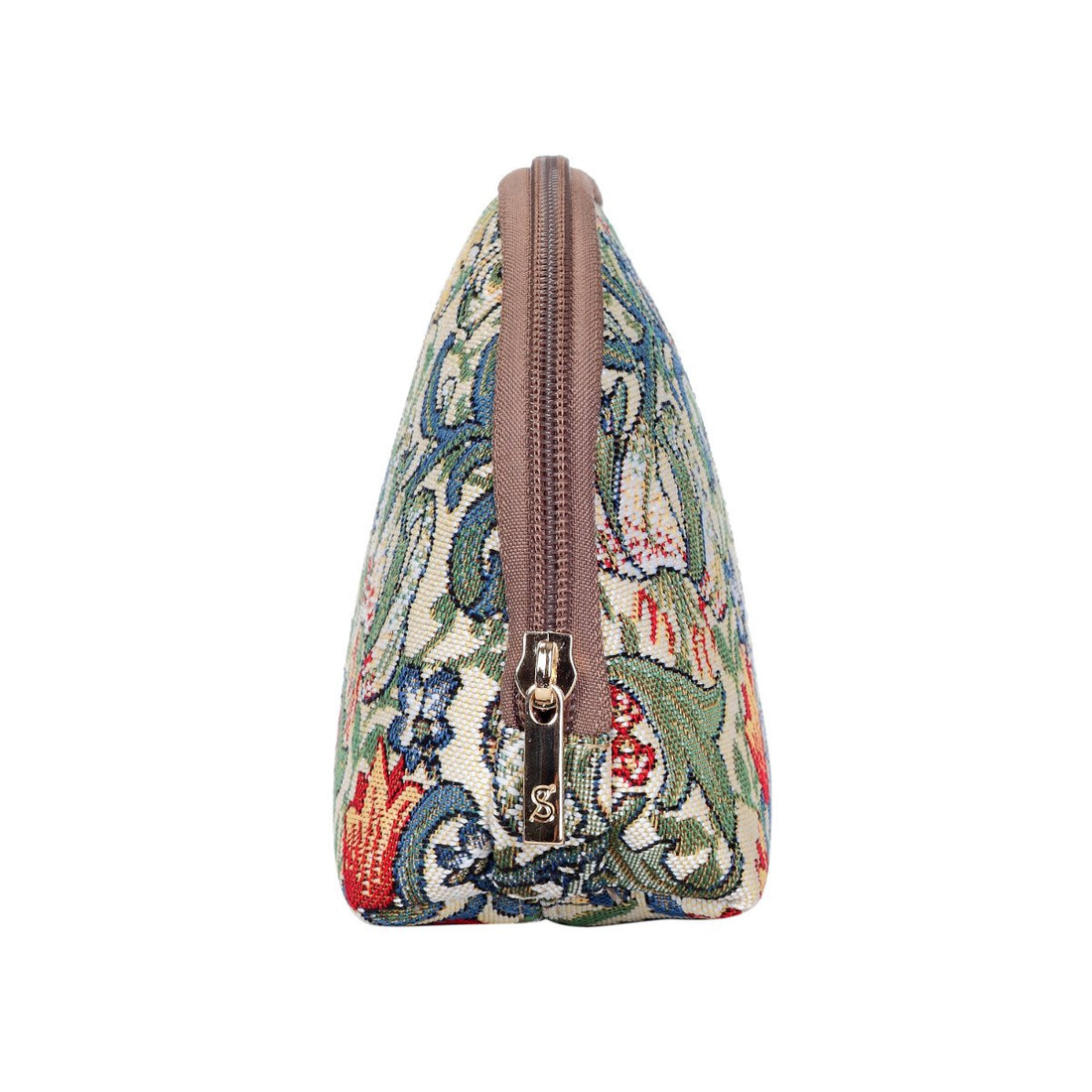 Signare Tapestry cosmetic bag makeup bag for Women with William Morris Golden Lily Design (COSM -GLILY)