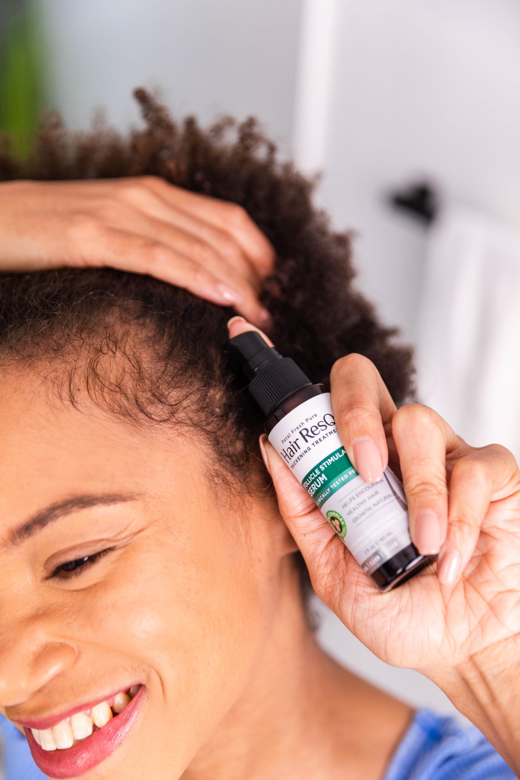 Petal Fresh Hair ResQ Follicle Stimulator - 60 ml | Hair Growth Serum With Clinically tested peptides, Biotin & Caffeine | Free of Silicones & Paraben