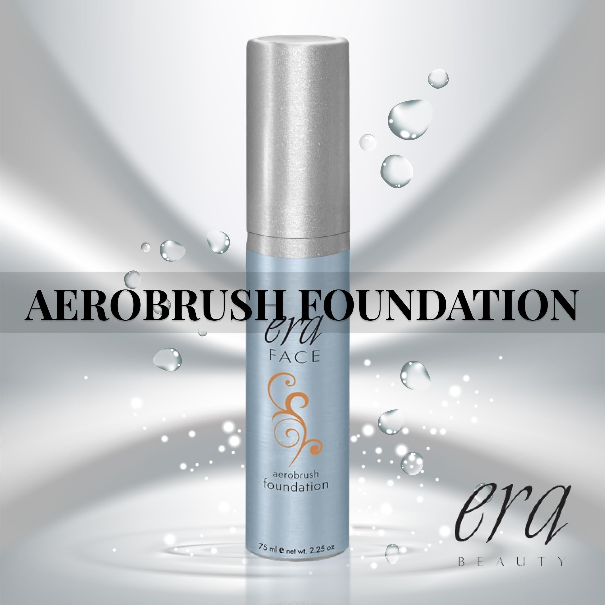 R8 Amber , 1 : ERA Face Aerobrush Foundation Makeup, R8 Amber, 2.25 Ounce