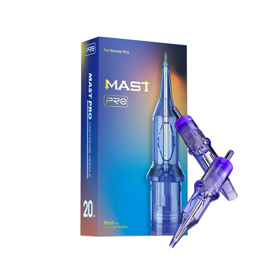 Mast Pro 1207RL Cartridge Tattoo Needles Disposable 20Pcs of One Box Standard #12 Size 7 Round Liner