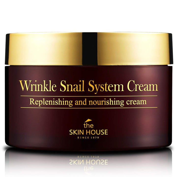 [THE SKIN HOUSE] Wrinkle Snail System Cream (3.38 fl oz / 100ml) Anti-wrinkle, Anti-aging, Snail cream moisturizer, skin elasticity, night face cream, firming skin cream