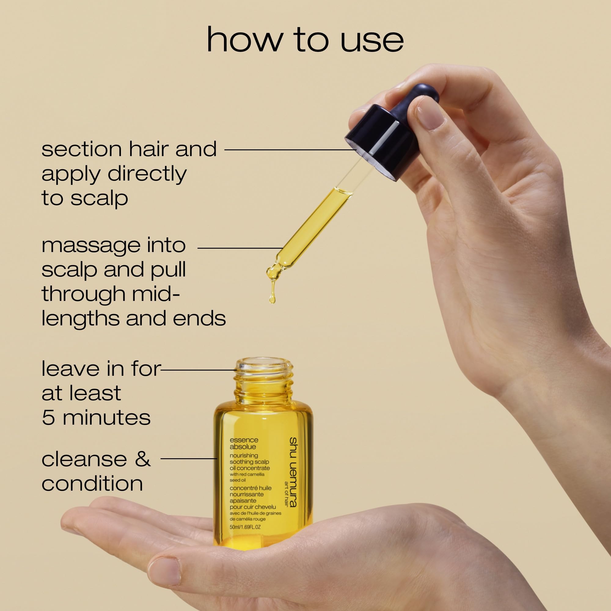 Shu Uemura Essence Absolue Pre-Shampoo & Nourishing Treatment Oil - Soothes Dry and Flaky Scalp, Leaves Scalp Moisturized and Balanced, Nourishes For Soft and Shiny Hair