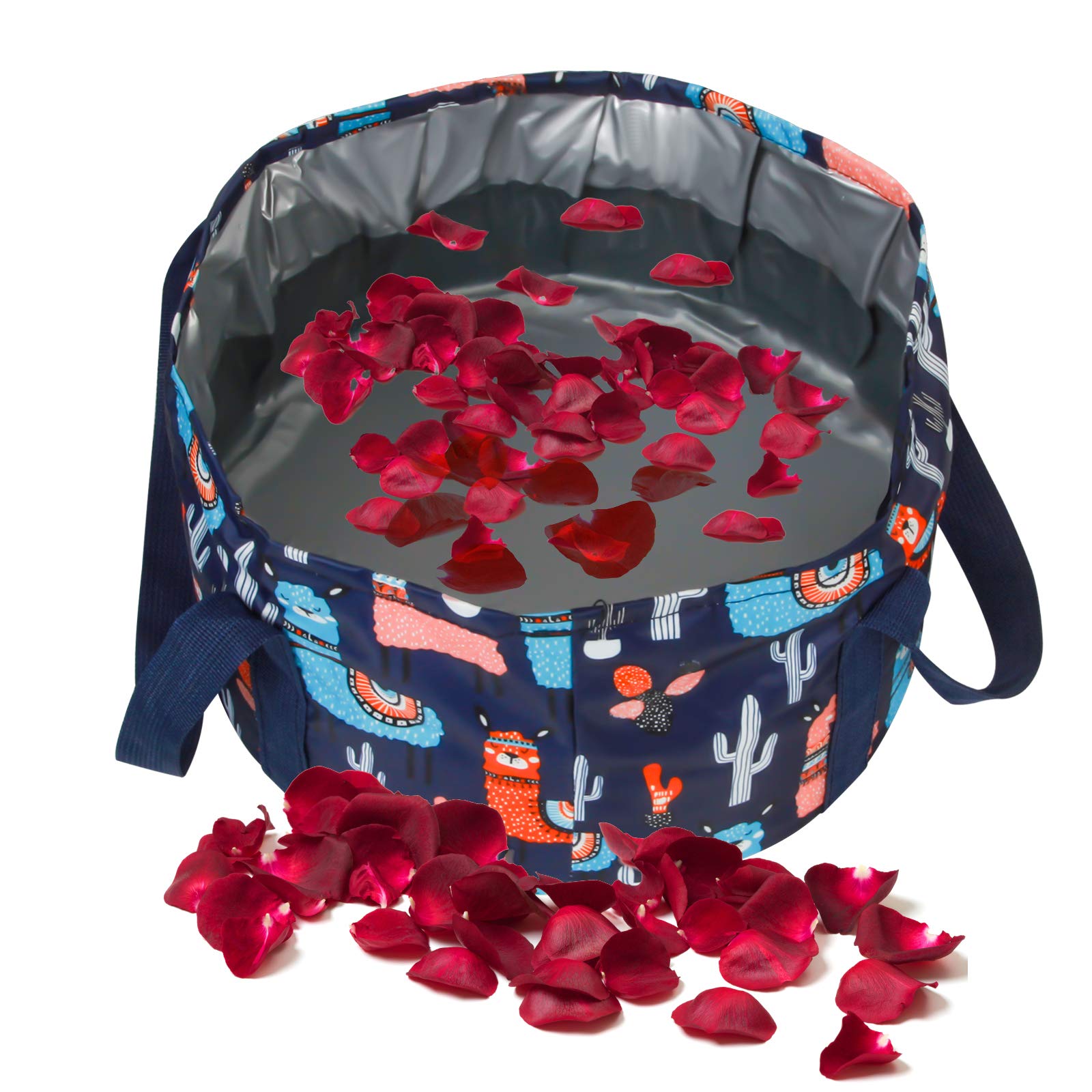 Foot Bath Basin Portable Travel Collapsible Foot Basin Folding Foot Bath Tub Soaking Feet Bucket for Camping Washing