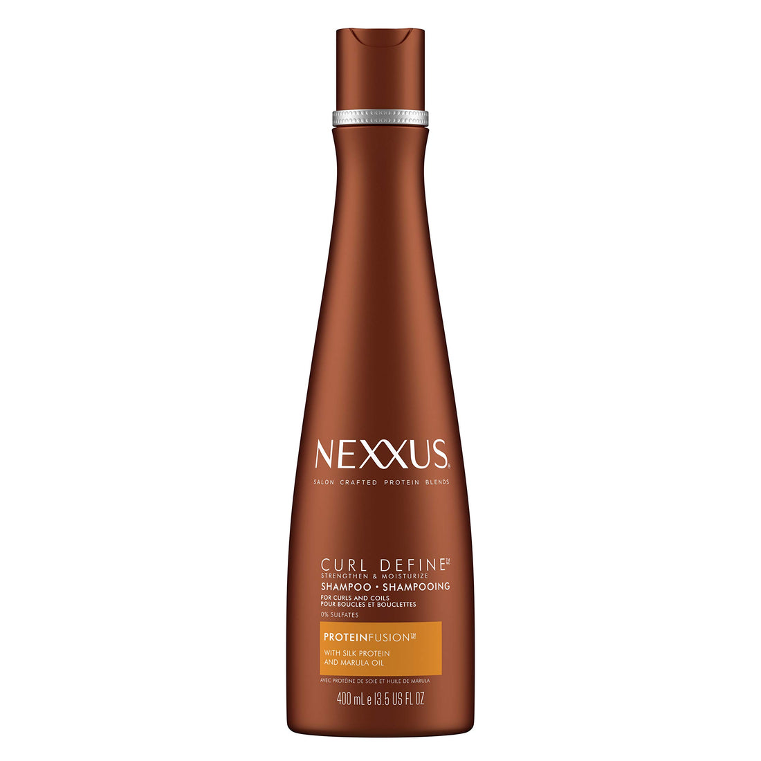Nexxus Curl DefineCurl Define Shampoo Sulfate free For Curly & Coily Hair with ProteinFusion Curl Enhancer & Strengthening Shampoo 13.5 oz