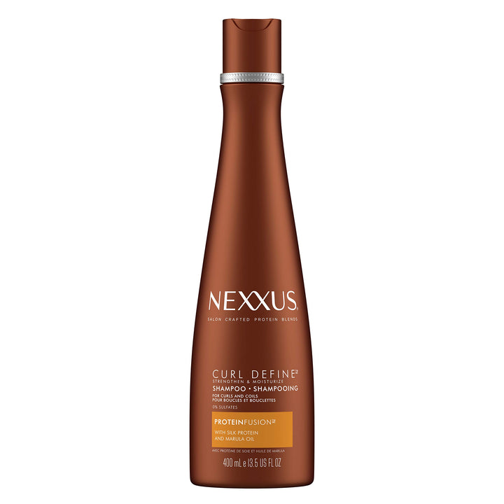 Nexxus Curl DefineCurl Define Shampoo Sulfate free For Curly & Coily Hair with ProteinFusion Curl Enhancer & Strengthening Shampoo 13.5 oz