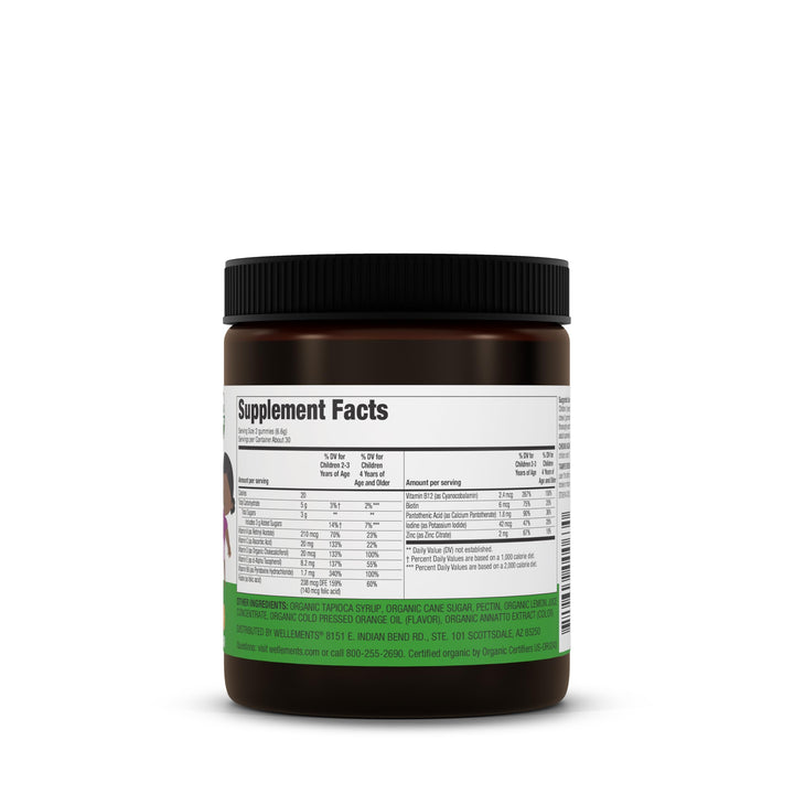 Wellements Organic Children's Multivitamin Gummies | Essential Kids Vitamins for Healthy Growth & Development* | Vitamin A, B, C, D, E + Zinc, No Artificial Colors | 3 Years +, 60 Ct