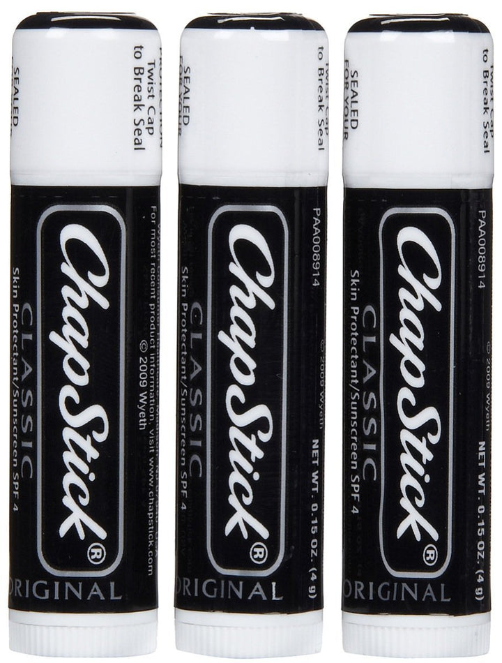 Chapstick Skin Protectant/Sunscreen, Spf 4, Original, Value Pack 0.45 Oz (Pack Of 12)